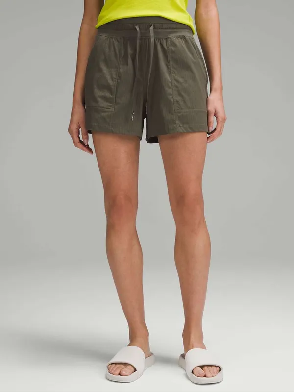 Lululemon Army Green Dance Studio High-Rise Shorts - Image 8