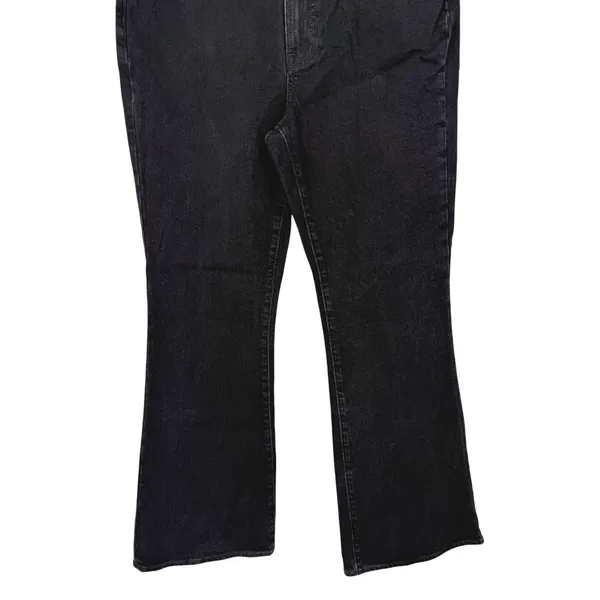 Madewell Womens Perfect Vintage Flare Jeans Black Wash Denim High Rise Size 29 - Image 9