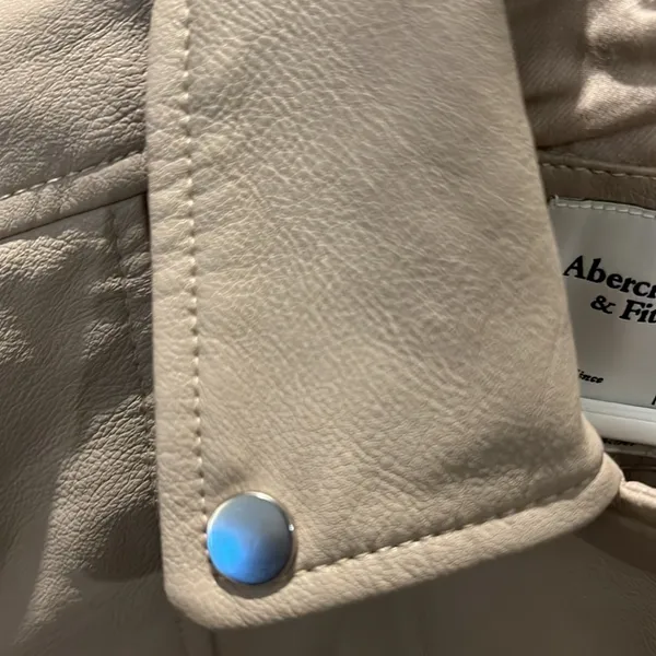 Abercrombie And Fitch Vegan Leather Moto Jacket - Image 3