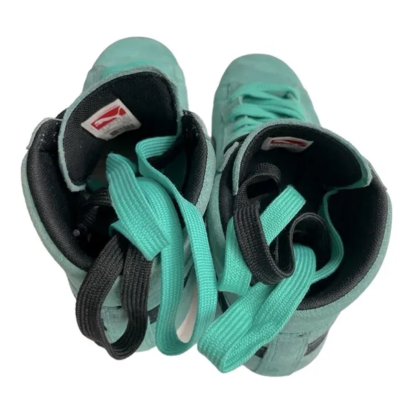 Puma Suede Classic Mid High Top Sneakers Mint Tiffany Blue Black Womens Size 8 - Image 13