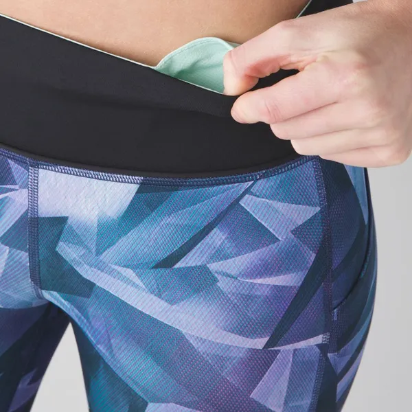 Lululemon Pace Rival Crop Pretty Prism Multi Leggings Athleisure‎ Gym Running - Image 3