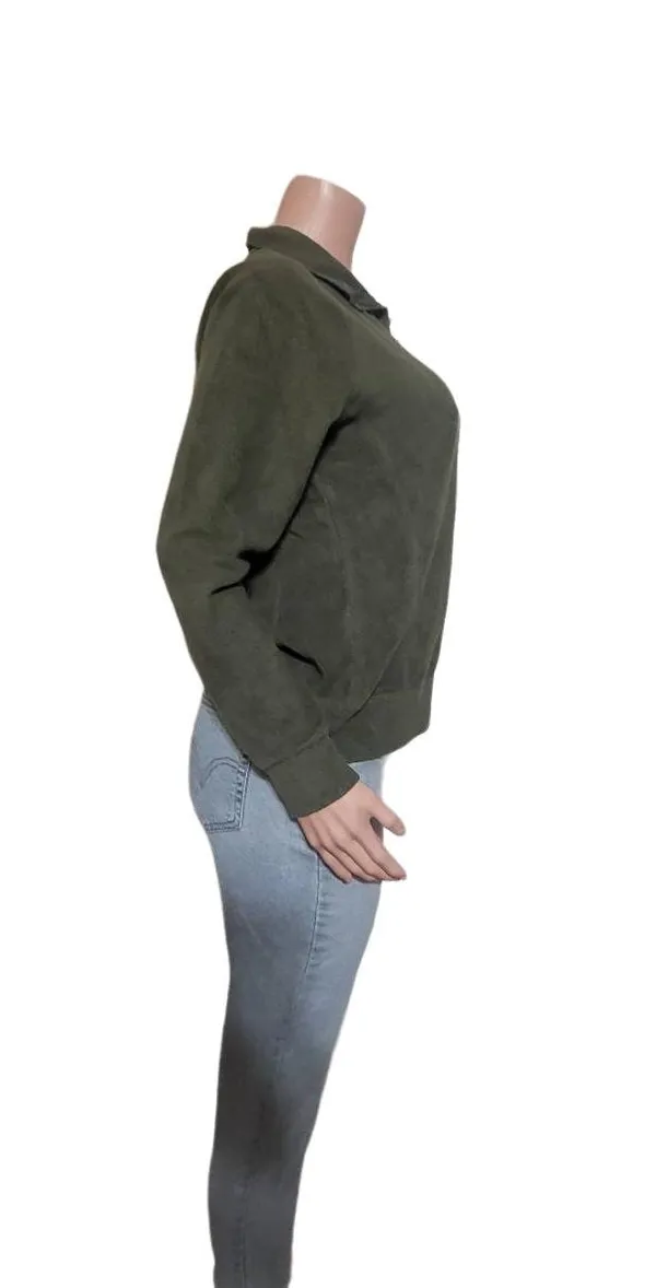 Pulp womens long sleeve mistle half zip fleece sweatshirt pullover, sweater M - Image 4