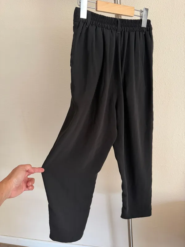 GU Classic Black Straight-Leg Dress Pants - Image 2
