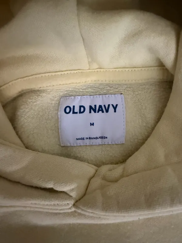 Butter Yellow Old Navy Hoodie - Image 3