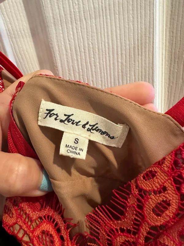 For Love & Lemons Red Dress - Image 3