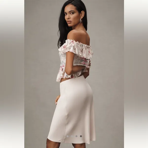 Anthropologie The Tilda Knee-Length Slip Skirt - Image 4