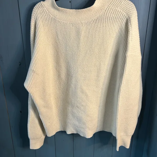 Chic Cream Cardigan Sweater | Size XL - Image 4