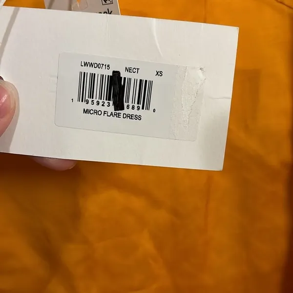 FRAME Micro Flare Mini Dress in Nectarine NWT - Image 8