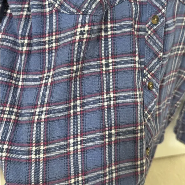 Abercrombie & Fitch Blue Cotton Flannel - Image 2