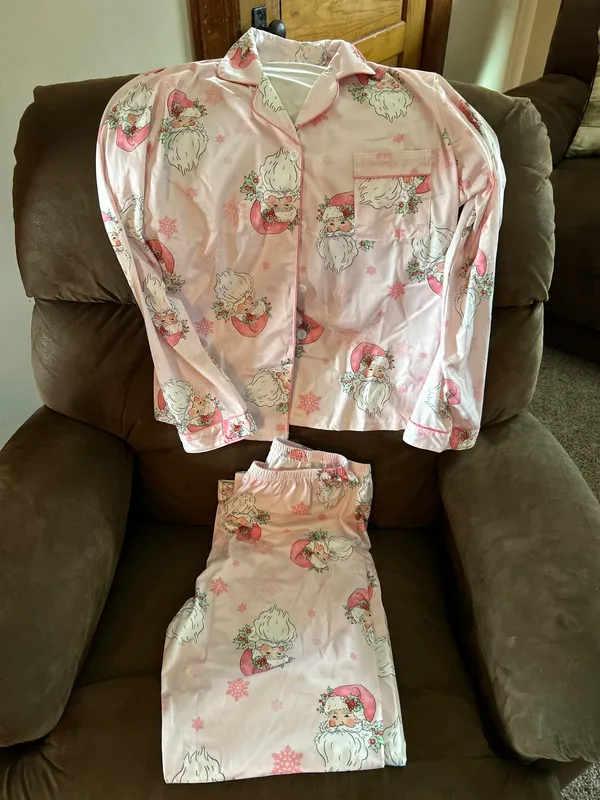 Christmas Pjs Pink Size M - Image 2