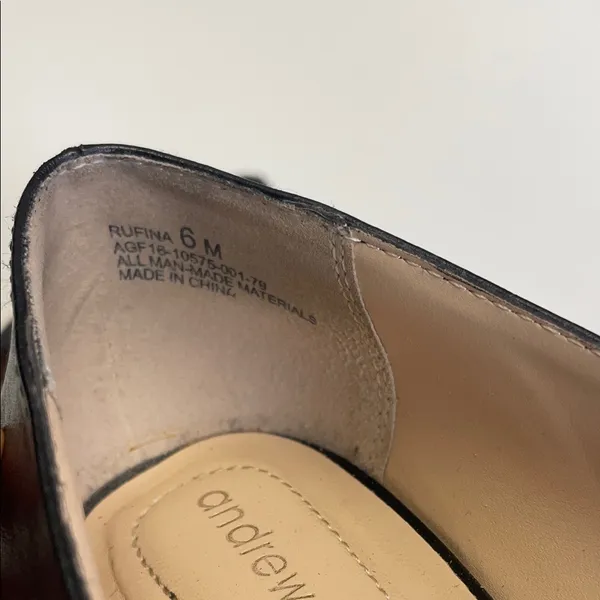 Andrew Geller Black‎ Croc-Patterned Loafers - Image 5