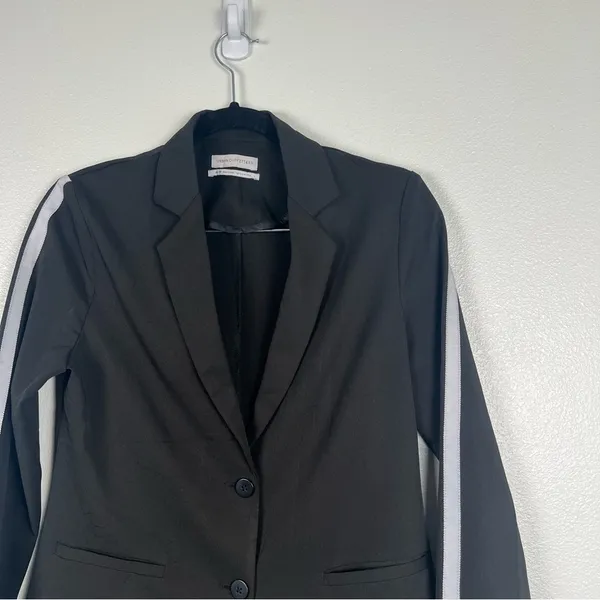 Urban‎ Outfitters Sports Stripe Blazer Black Sz XS - Image 4