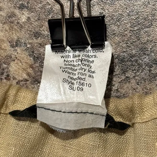 J Crew Linen Dress Minimalist Coastal Beach Resort Boho Neutral Summer Casual M - Image 4