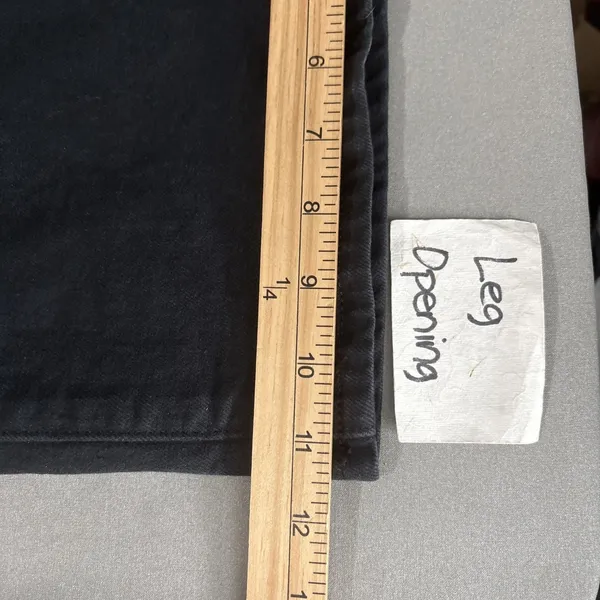 Universal Threads Sailor Wide Leg Jeans Size 6 Black High Rise Lagenlook Street - Image 13