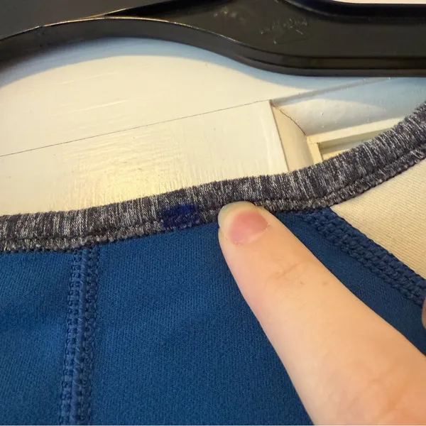 Lululemon Runder Under Reversible Long Sleeve Top in Blue, Grey, & Yellow - Image 7
