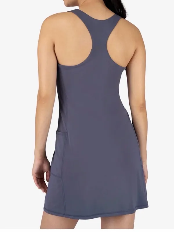 💙 90 Degree Slate Blue Athletic Tennis Dress – Size M – NWT 🎾 - Image 4
