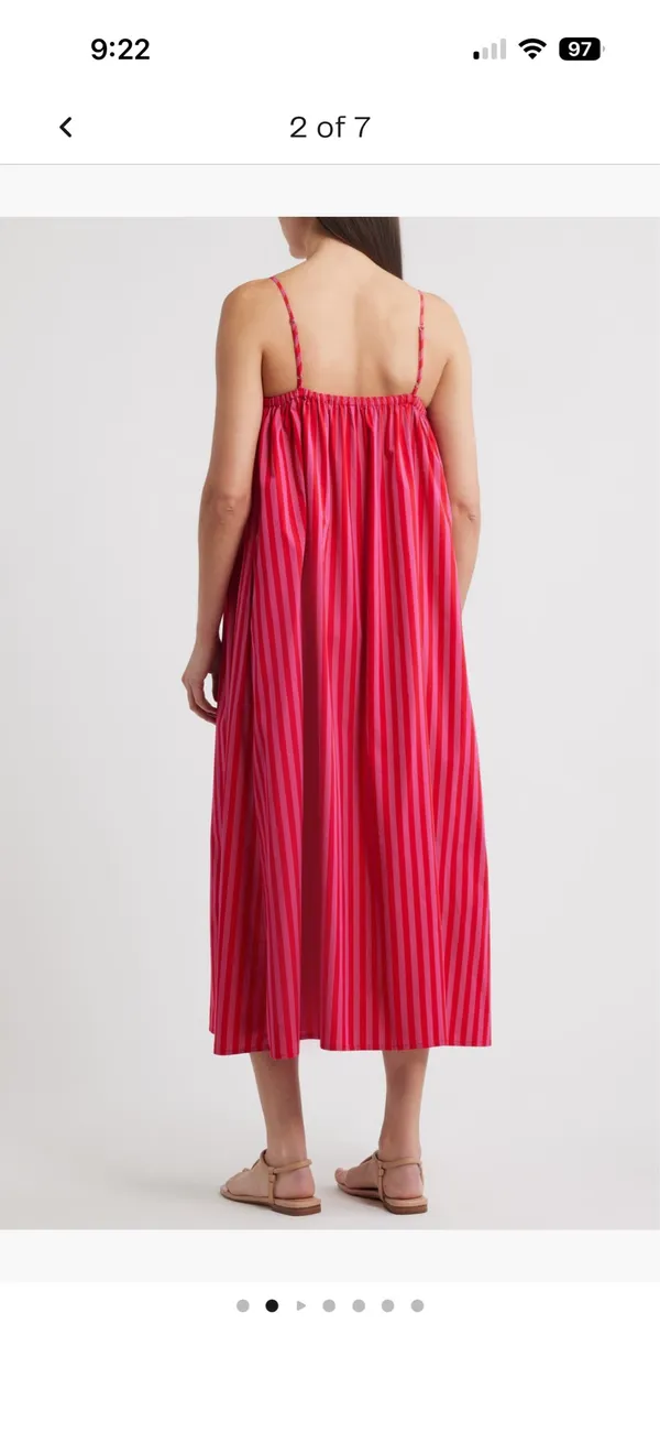 Madewell Marsha Stripe Cotton Midi Sundress - Image 3