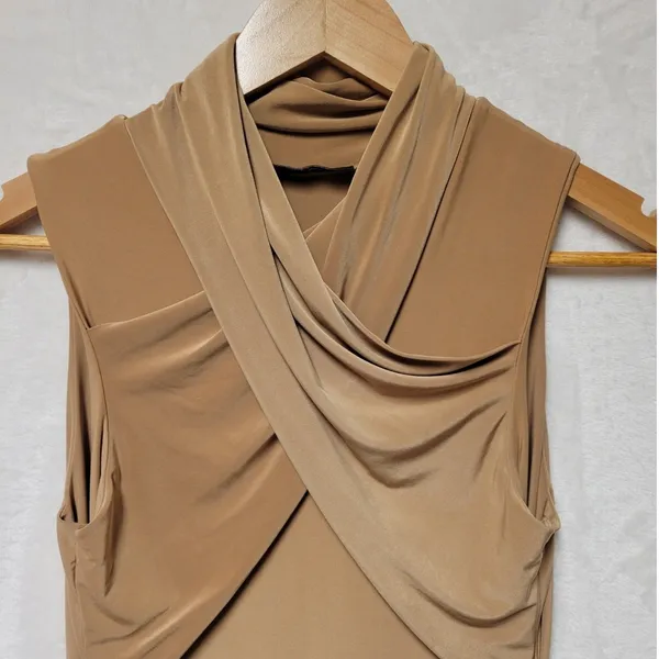 Missguided Bodycon Criss‎ Cross Bodice Midi Dress Sexy Clubbing Party Women's 10 - Image 3