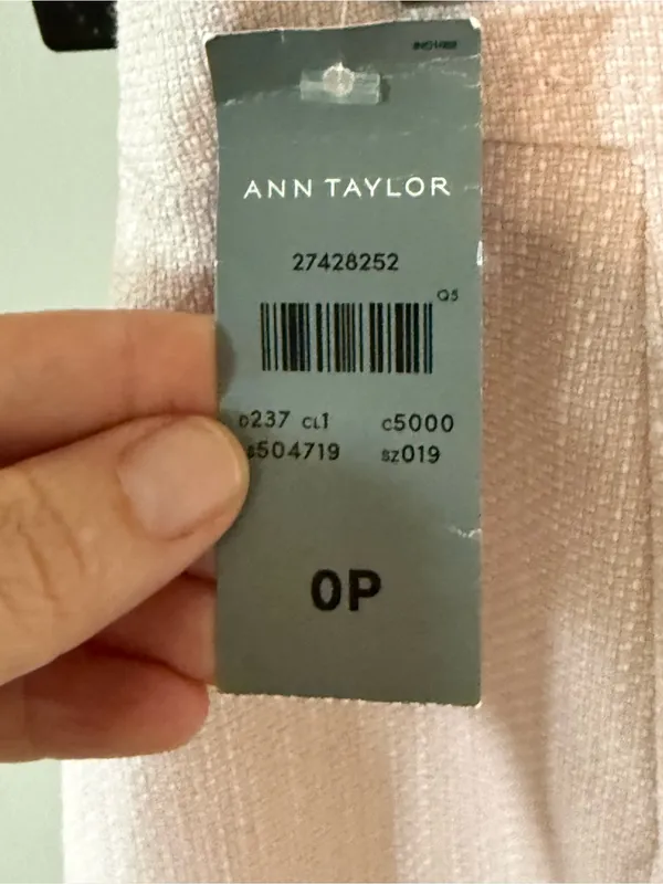 Ann Taylor Petite Pink Textured Button Front Mini Skirt – Size 0P – NWT - Image 7