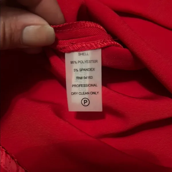 Calvin Klein Red Ruffled Midi Dress - Image 6