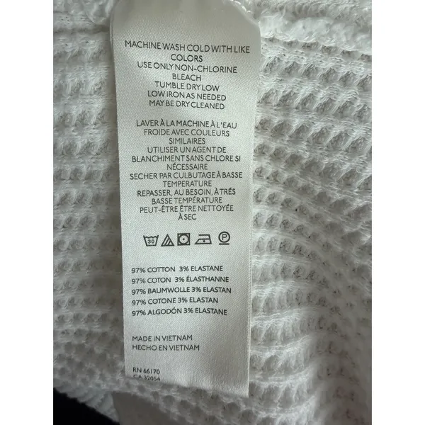 Free People We The Free Travis Polo Top Ivory Women's Size Small - Image 13