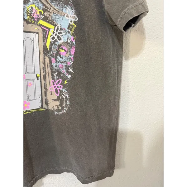Flying Hause Threads The Doors Graphic Women Tee M Charcoal Gray Mineral Wash - Image 8
