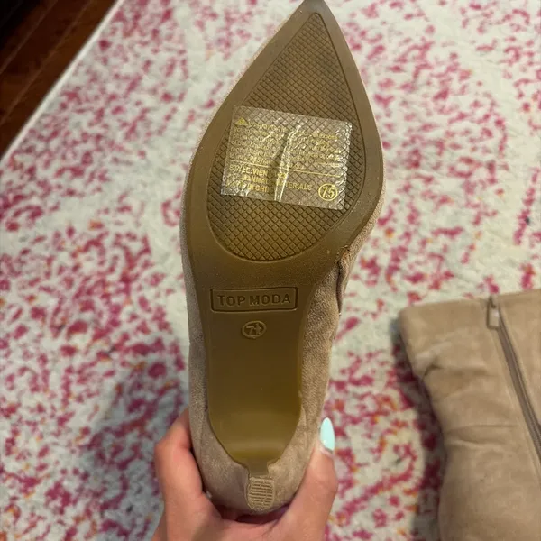 Top Moda Boots suede taupe  - Image 3