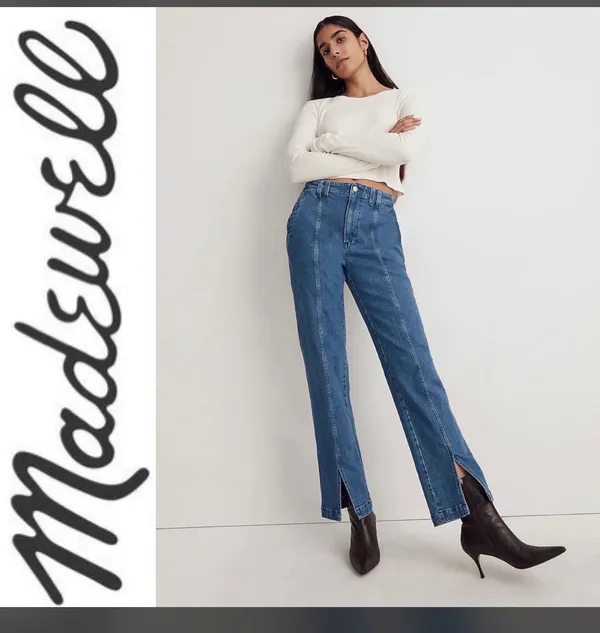 Madewell The Perfect Vintage Straight Split Sean Jean - Image 2