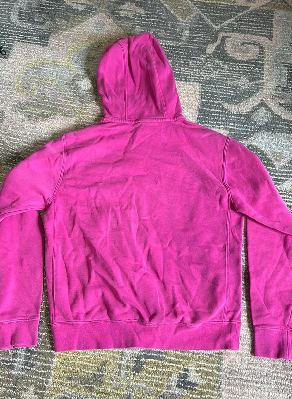Nike Hoodie Sweatshirt Pink Unisex Size Small - Image 2