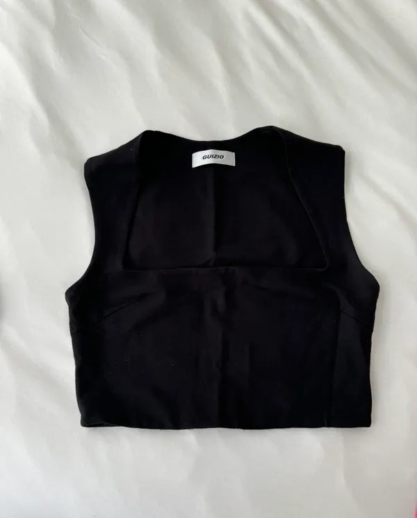 Danielle Guizio Black Celestial Stretch Top - Image 3