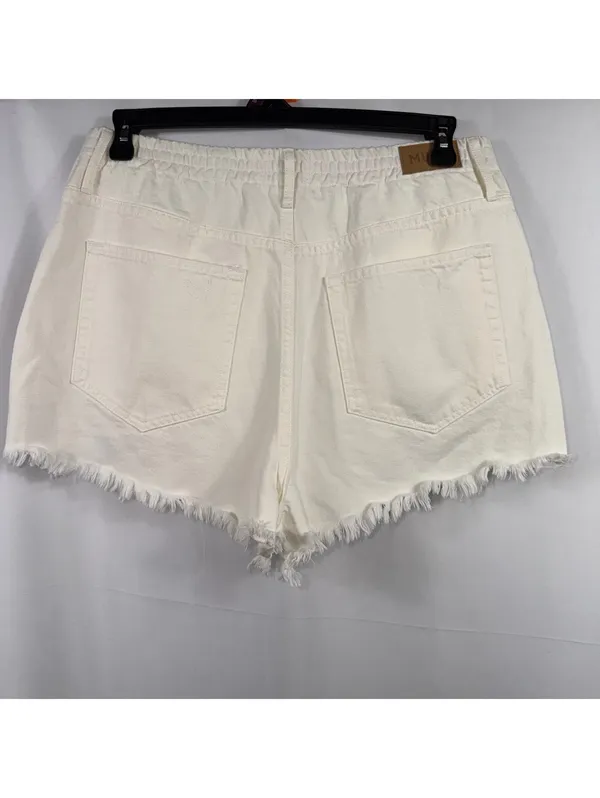 Show Me Your Mumu Tucson White Denim Shorts 32 - Image 7