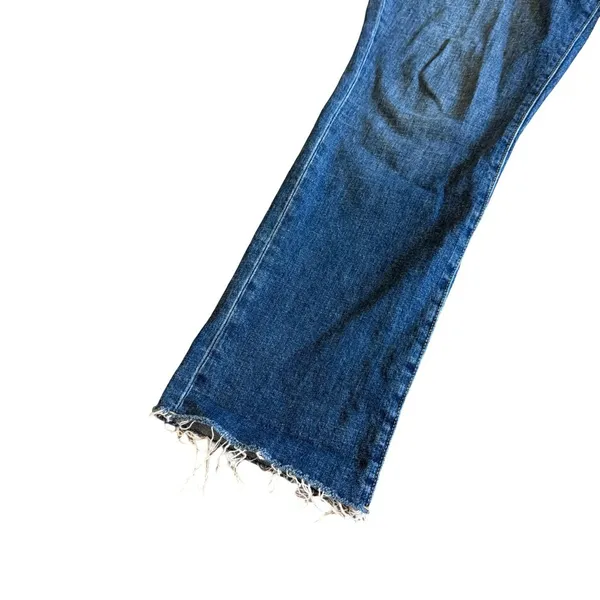 Oliver Logan Crosby Relaxed Taper Jeans Dark Wash Distressed Slow Denim Size 31 - Image 4