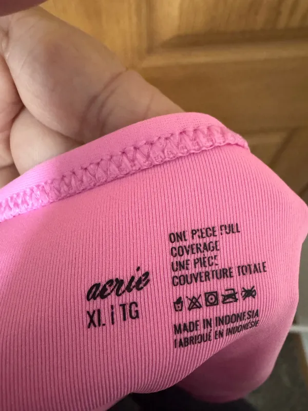 Pink Aerie Swimsuit One-Piece Cut-Out - Image 3
