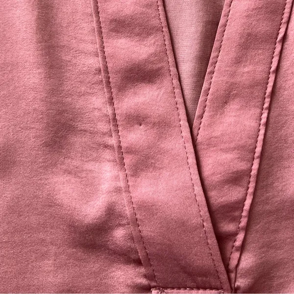 GAP Deco Rose Silky V-Neck Blouse XL Long Sleeve Draped Top - Image 11