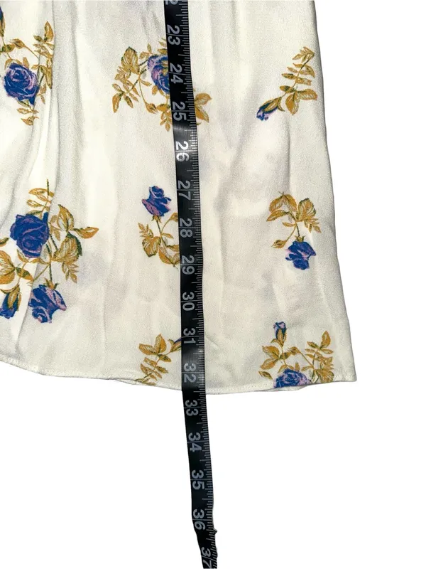 Free People Tate Mock Neck Floral Bell Sleeve Tunic Mini Dress XL - Image 8