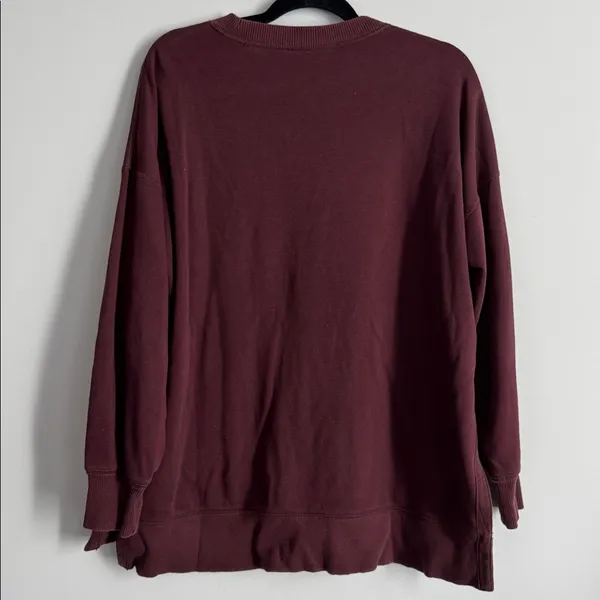 Aerie Dusty Rose Oversized Pullover Size M - Image 6