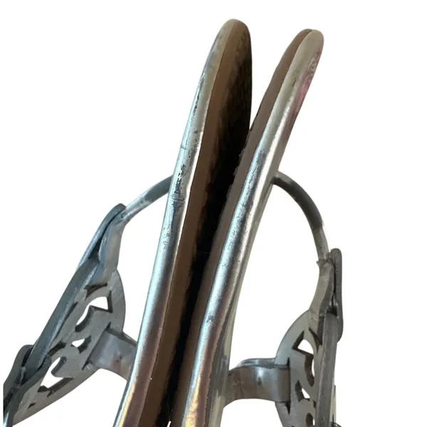 Tory Burch Miller Sandals Silver Metallic Finish Leather 9.5 Logo‎ - Image 10