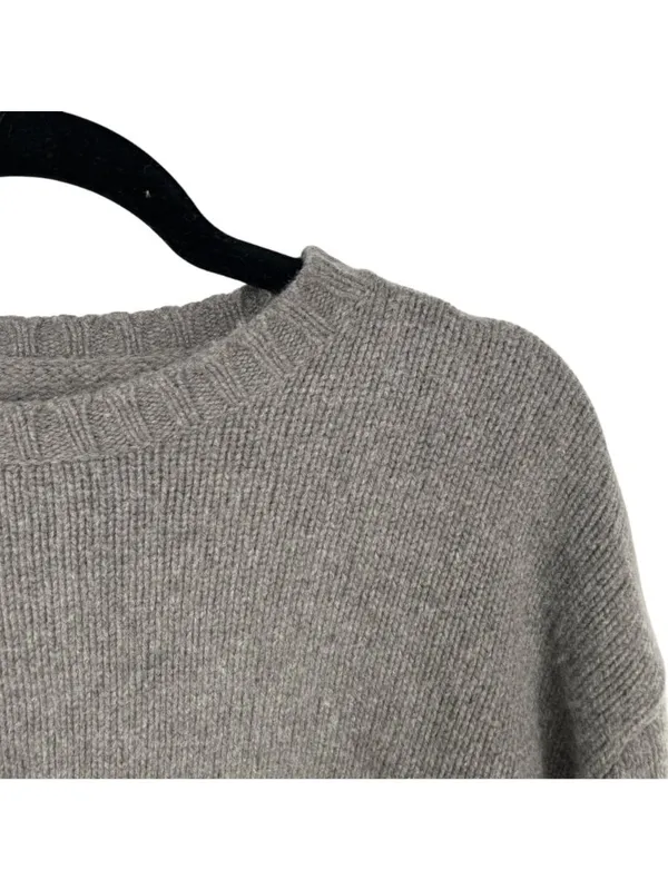 Polo Ralph Lauren Gray Wool Blend Crewneck Sweater Size Large Quiet Luxury - Image 3