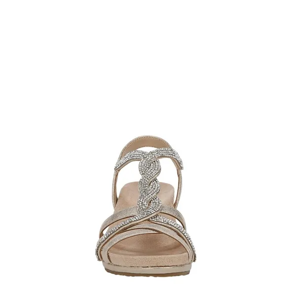 Lifestride Womens Miami Wedge Sandal J3855S1 Platino Gold 9W - Image 9