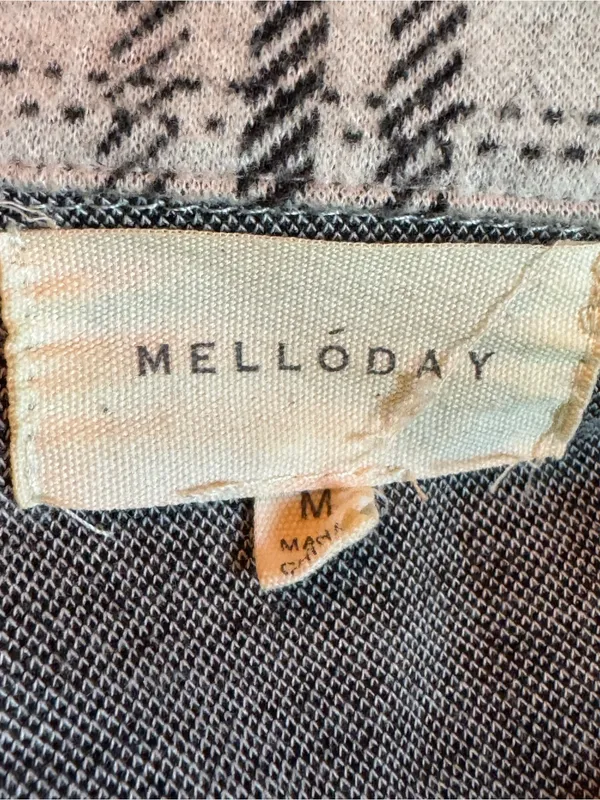 MELLODAY Black & Off White Plaid Open-Front cardigan - Image 7