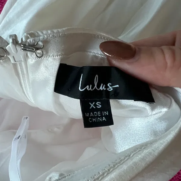 Lulu's Elegant White Dress - Image 4