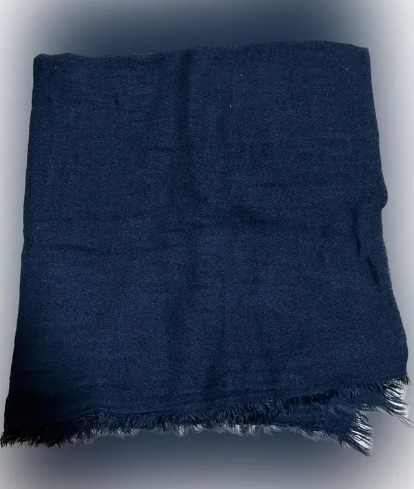 Big black over the shoulder shawl scarf - Image 2