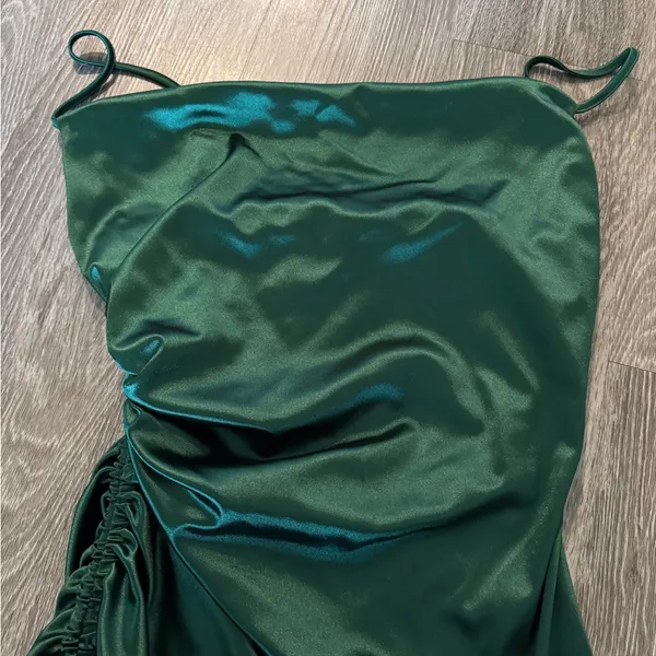 Windsor Dark Green Formal Mini Dress - Image 4