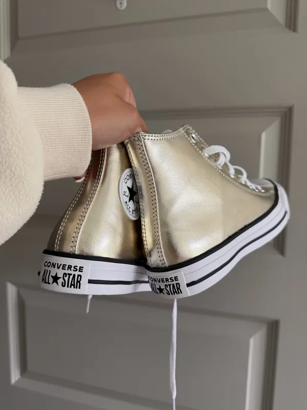 Brand New Gold High Top Converse - Image 2