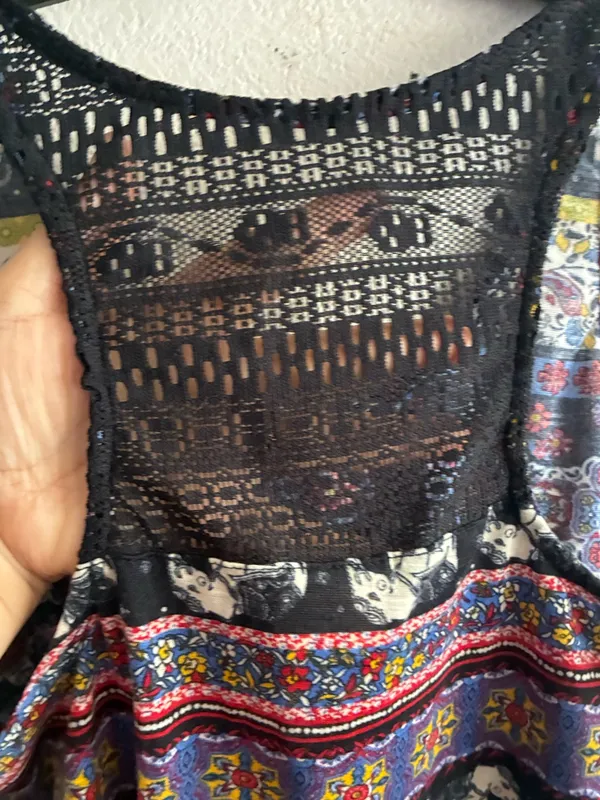 Self Esteem Bohemian Print Race Back Tank Multicolor L - Image 9
