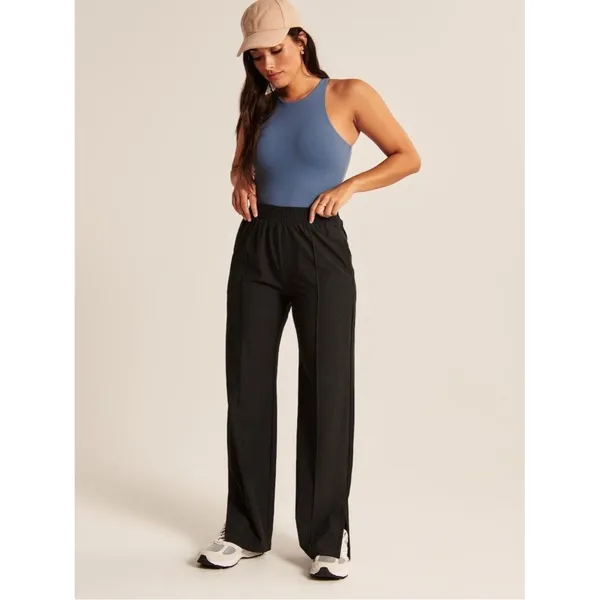 Abercrombie & Fitch Traveler Track Pants size XS, GREY stretchy waistband - Image 10