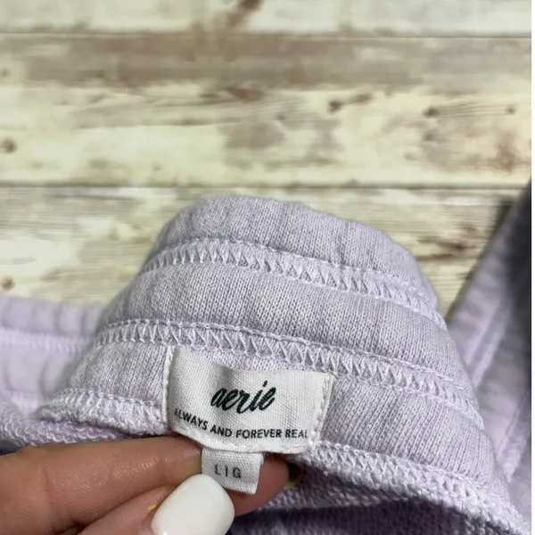 Aerie Joggers Sweatpants Lavender Purple Women's Size Large Comfy Soft - Image 5