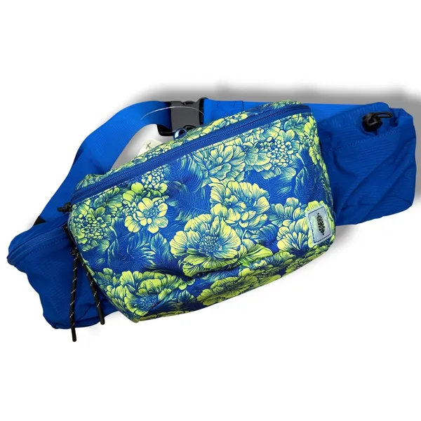 NEW Free People Movement FP Blue Woodblock Floral Happy Packer Cargo Sling Bag - Image 4