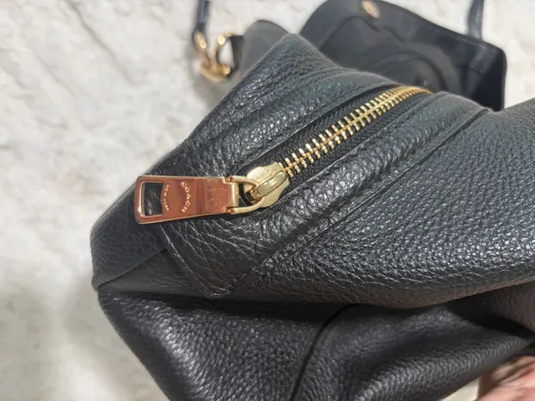 Coach Hallie F80268 Black Pebbled Leather Hobo Bag - Image 11