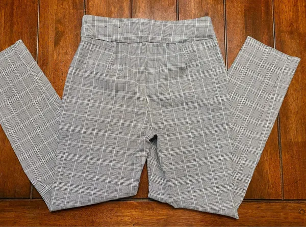 Plaid Slacks Gray Size 4 - Image 3